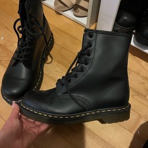 Black Doc Marten boots